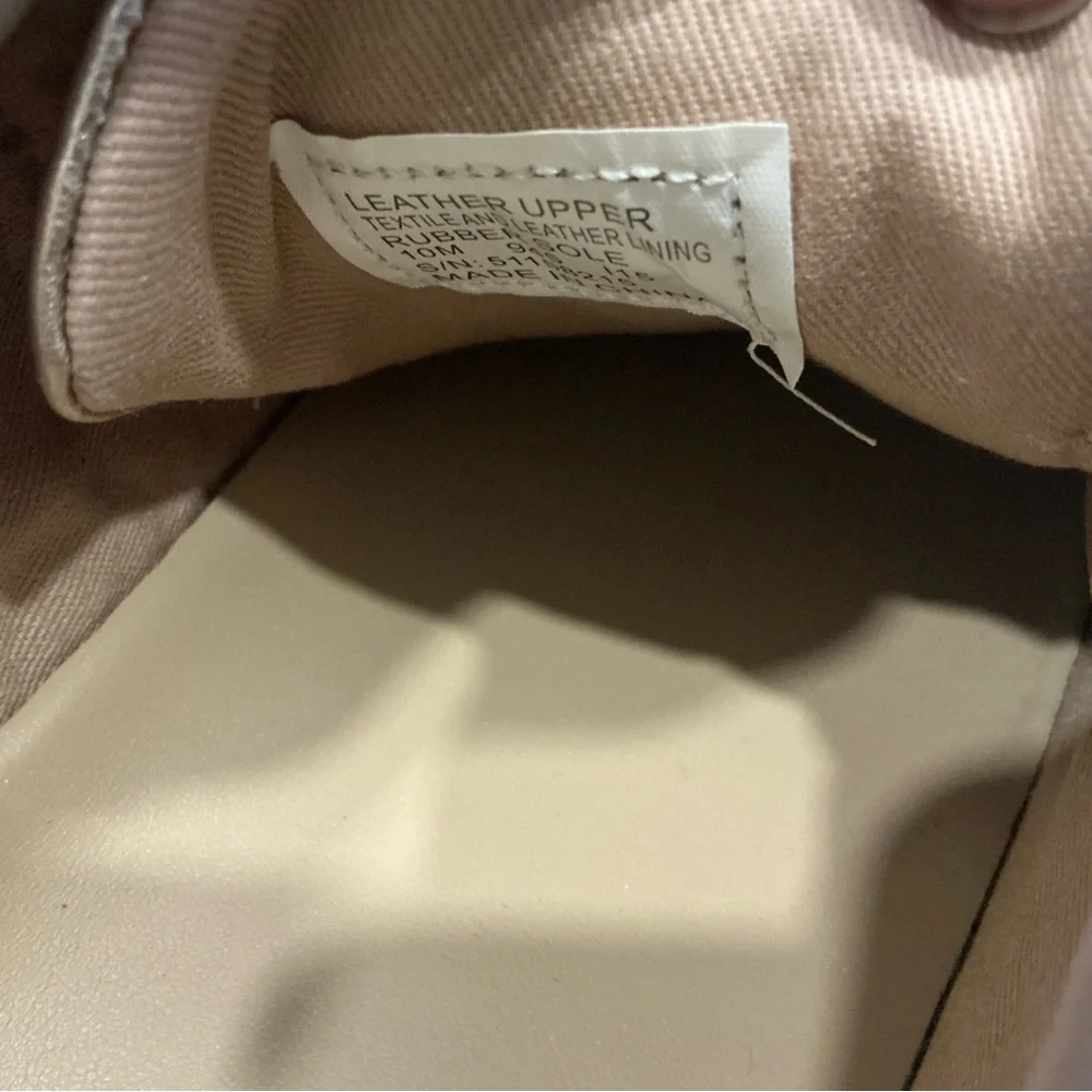 Tory Burch Marion fashion sneakers gold quilted leather size 10
